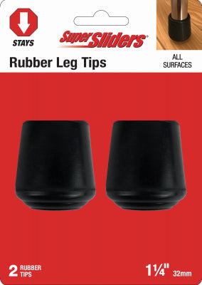 Shepherd Hdwe. Prod., Llc. 4264826SL 2PK 1-1/4" BLK Leg Tips