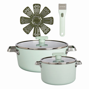 Bradshaw International 06448 6c Rmv Hnd Cookware Set