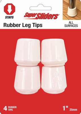 Shepherd Hdwe. Prod., Llc. 4264626SL 4PK 1" WHT Leg Tips