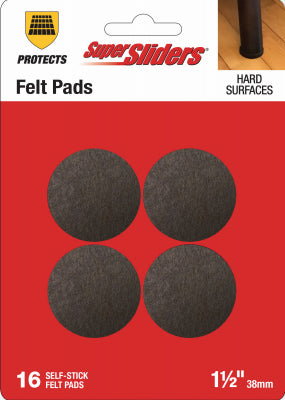 Shepherd Hdwe. Prod., Llc. 4729326SL 16PK 1.5" RND Felt Pads
