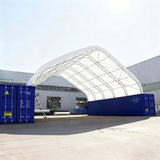 40'x40'x15' Double Truss Peak Container Canopy Shelter