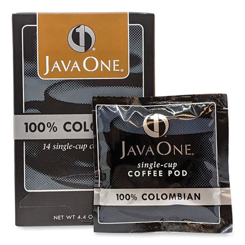Java One 39830206141 Coffee Pods, Colombian Supremo, Single Cup, 14/box