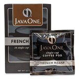 Java One 39830806141 Coffee Pods, French Roast, Single Cup, 14/box