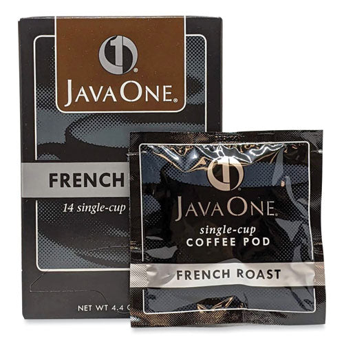 Java One 39830806141 Coffee Pods, French Roast, Single Cup, 14/box