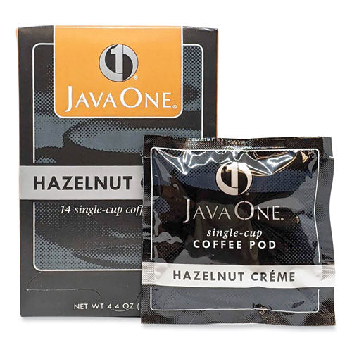 Java One 39870506141 Coffee Pods, Hazelnut Creme, Single Cup, 14/box