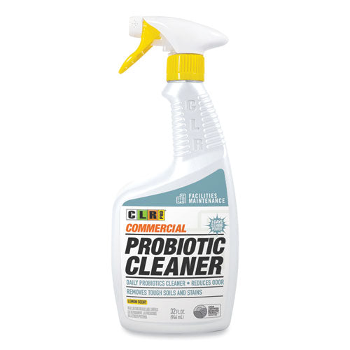CLR PRO FMCPC326PRO Commercial Probiotic Cleaner, Lemon Scent, 32 Oz Spray Bottle, 6/carton