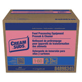 Cream Suds 02100 Manual Pot And Pan Detergent With Phosphate, Baby Powder Scent, Powder, 25 Lb Box