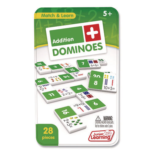 Junior Learning Inc JL481 Addition Dominoes, Ages 5 to 10