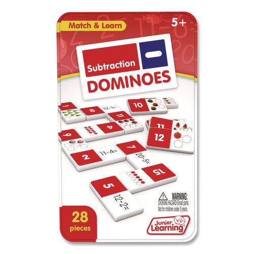 Junior Learning Inc JL482 Subtraction Dominoes, Ages 5 to 10