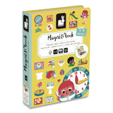 Janod J02724 Magneti'books, Learn to Tell the Time, 91 Pieces (16 Cards, 75 Magnetic Shapes), Ages 3 to 8