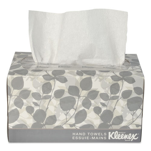 Kleenex 01701 Hand Towels, POP-UP Box, Cloth, 1-Ply, 9 x 10.5, Unscented, White, 120/Box