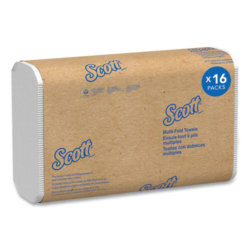 Scott 1804 Scott Multi Fold Towels White 9.2" x 9.4" 250 ct - 16/cs