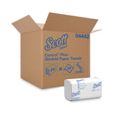 Scott 04442 Slimfold Towels, 1-Ply, 7.5 x 11.6, White, 90/Pack, 24 Packs/Carton
