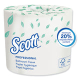 Scott 4460 Essential Standard Roll Bathroom Tissue for Business, Septic Safe, 2-Ply, White, 550 Sheets/Roll