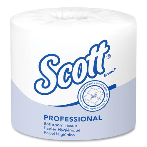 Scott 5102 Essential Standard Roll Bathroom Tissue For Business, Septic Safe, 1-Ply, White, 1,210 Sheets/Roll, 80 Rolls/Carton