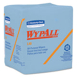 Wypall 5776 L40 Wiper, 1/4 Fold, Blue, 12 1/2 X 12, 56/box, 12 Boxes/carton