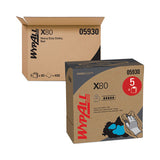 Wypall 05930 X80 Cloths With Hydroknit, 9.1 X 16.8, Red, Pop-Up Box, 80/box, 5 Box/carton
