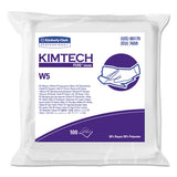 Kimtech 6179 W5 Critical Task Wipers, Flat Double Bag, Spunlace, 9x9, White, 100/pk, 5/carton