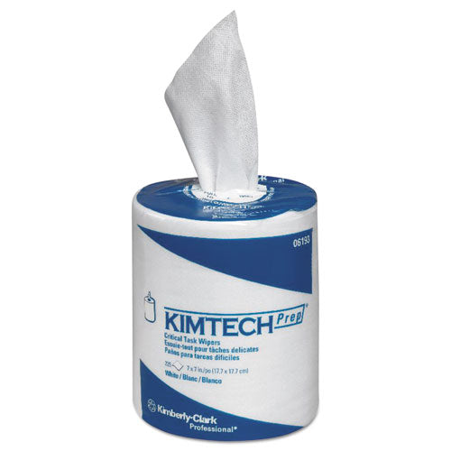 Kimtech 6193 SCOTTPURE Critical Task, Center-Pull Roll Jr., 7 x 7, White, 225/Roll, 6/Carton