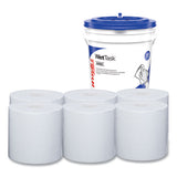 Wypall 06411 Critical Clean Wipers for Bleach, Disinfectants, Sanitizers WetTask Customizable Wet Wiping System,90/Roll, 6 Rolls/Bucket/CT