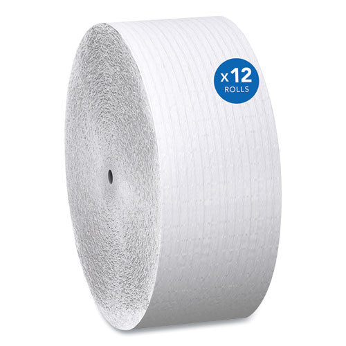 Scott 7005 Essential Coreless JRT, Septic Safe, 1-Ply, White, 3.75 x 2,300 ft, 12 Rolls/Carton
