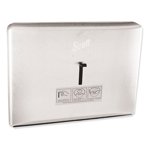 Scott KCC 09512 Personal Seat Cover Dispenser, 16.6 X 2.5 X 12.3, Stainless Steel