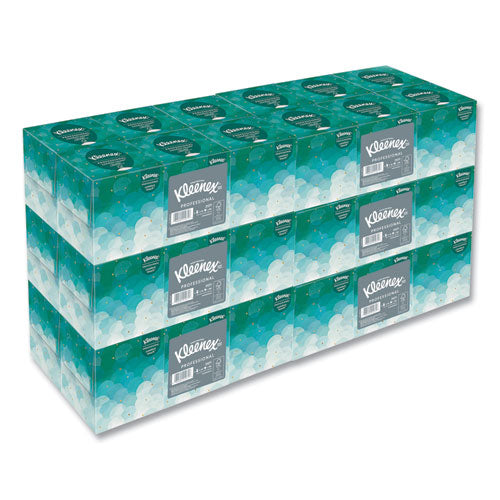 Kleenex KCC 21271 Boutique White Facial Tissue For Business, Pop-Up Box, 2-Ply, 95 Sheets/Box, 6 Boxes/Pack, 6 Packs/Carton