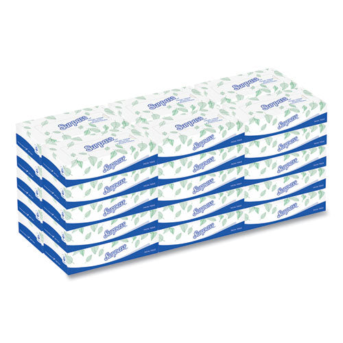 Surpass 21340 Facial Tissue for Business, 2-Ply, White, Flat Box, 100 Sheets/Box, 30 Boxes/Carton