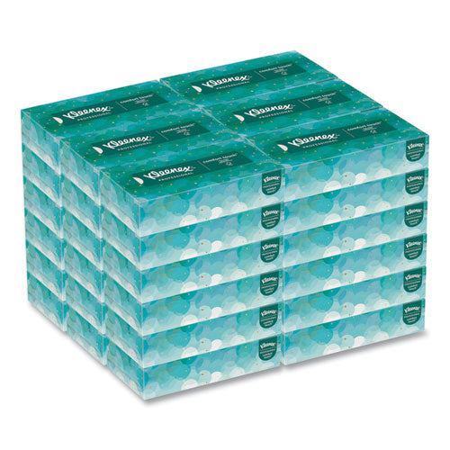 Kleenex 21400 Kleenex Facial Tissue White 8.3" x 7.8" Flat Box 100 ct - 36/cs