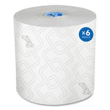 Scott KCC 25702 Pro Hard Roll Paper Towels with Elevated Scott Design for Scott Pro Dispenser, Blue Core Only, 1-Ply, 1,150 ft, 6 Rolls/CT