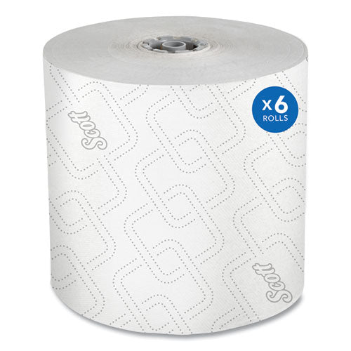 Scott 25703 Pro Hard Roll Paper Towels with Elevated Scott Design for Scott Pro Dispenser, Gray Core Only, 1-Ply, 1,150 ft, 6 Rolls/CT