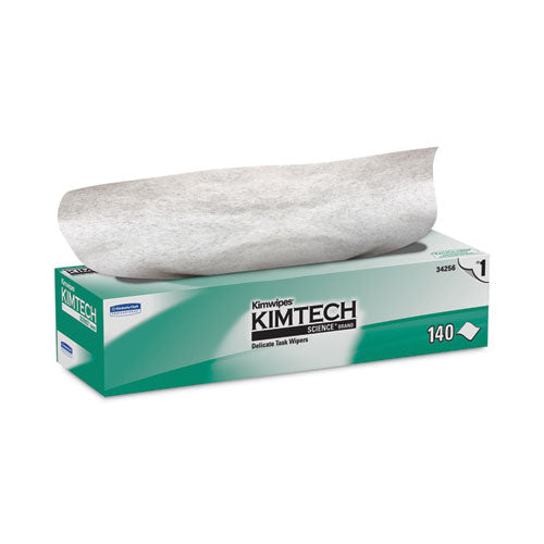 Kimtech 34256 Kimwipes Delicate Task Wipers, 1-Ply, 16.6 x 16. 63, 144/Box