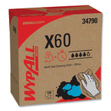 Wypall 34790 X60 Cloths, Pop-Up Box, White, 9 1/8 X 16 4/5, 126/box