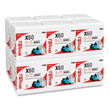 Wypall 34865 X60 Cloths, 1/4 Fold, 12 1/2 X 13, White, 76/box, 12 Boxes/carton