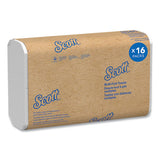 Scott 37490 Essential Multi-Fold Towels, 1-Ply, 8 x 9.4, White, 250/Pack, 16 Packs/Carton