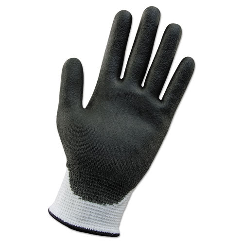 Kleenguard 38690 G60 ANSI Level 2 Cut-Resistant Glove, 230 mm Length, Medium/Size 8, White/Black, 12 Pairs