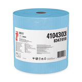 Wypall 41043 X80 Cloths With Hydroknit, Jumbo Roll, 12 1/2 X 13 2/5, Blue, 475/roll