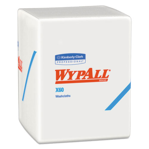Wypall KCC 41083 General Clean X60 Cloths, 1/4 Fold, 12.5 x 10, White, 70/Pack, 8 Packs/Carton