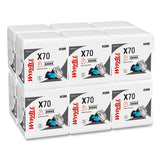 Wypall 41200 X70 Cloths, 1/4 Fold, 12 1/2 X 12, White, 76/pack, 12 Packs/carton