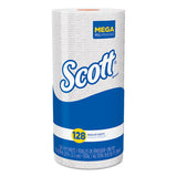 Scott 41482 Kitchen Roll Towels, 1-Ply, 11 x 8.75, White, 128/Roll, 20 Rolls/Carton
