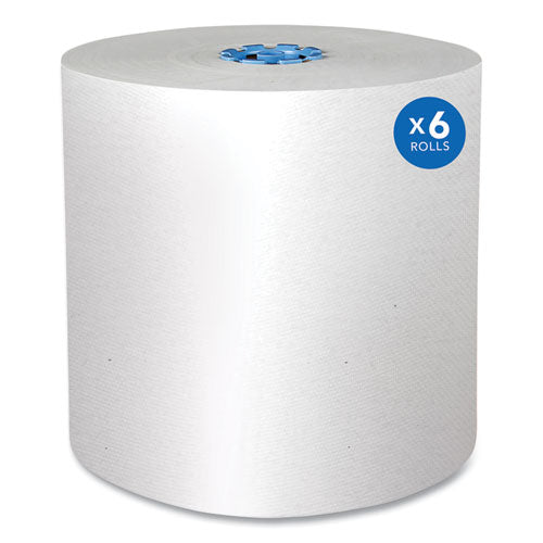 Scott 43959 pro hard roll paper towels with absorbency pockets, for scott pro dispenser, blue core only, 1-ply, 7.5" x 900 ft, 6 rolls/ct