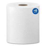 Kleenex 50606 Hard Roll Paper Towels with Premium Absorbency Pockets, 1-Ply, 8" x 600 ft, 1.75" Core, White, 6 Rolls/Carton