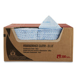 Wypall 51636 Foodservice Cloths, 12.5 X 23.5, Blue, 200/carton