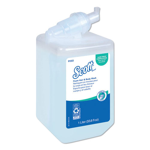 Scott KCC 91553 Pro Foam Hair And Body Wash, Floral, 1,000 Ml, Refill, 6/carton