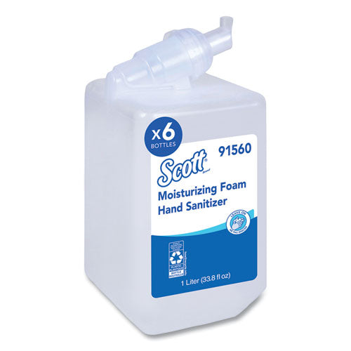 Scott 91560 Pro Moisturizing Foam Hand Sanitizer, 1,000 Ml Refill, Fruity Cucumber Scent, 6/carton