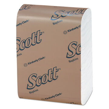 Scott KCC 98720 Low-Fold Dispenser Napkins, 1-Ply, 12" X 7", White, 250/pack, 32 Packs/carton