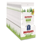 Huggies 40706 Natural Care Sensitive Baby Wipes, 6.6 x 6.86, Unscented, White, 16/Pack, 16 Packs/Carton