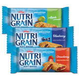 Kellogg's KEE05872 Nutri-Grain Soft Baked Breakfast Bars, Asstd: Apple, Blueberry, Strawberry, 1.3 Oz Bar, 48/carton