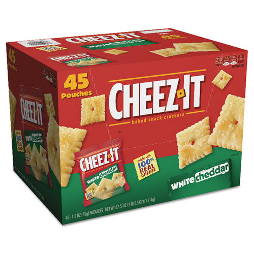 Sunshine KEE10893 Cheez-It Crackers, 1.5 Oz Bag, White Cheddar, 45/carton