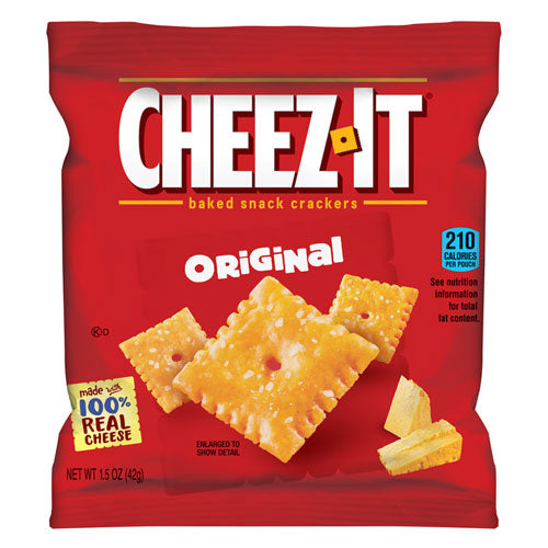 Sunshine KEE12234 Cheez-It Crackers, 1.5 Oz Single-Serving Snack Pack, 8/box
